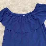 Speechless Royal Blue Off The Shoulder Dress Photo 3