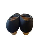 Aerosoles Heelrest Shipmate Wedge Peep Toe Sandals Textile Upper Black 10W Photo 4