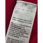 Chico's  Cashmere Blend Red Mock Neck Dressy Sweater Pulllover Size 2 Large 12/14 Photo 2