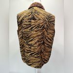 Coldwater Creek  Vest Animal Stripes Lightweight Tapestry Jacquard Mobwife Photo 4