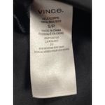 Vince  100 Silk Midi Wrap Dress Black Long  Sleeve size S/P Photo 2