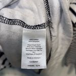 Talbots  Womens Stripe Full Zip Drawstring Long Sleeve Hoodie Black White Size 2X Photo 3