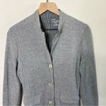 Majestic Filatures Longline Blazer Cashmere Cotton Gray Womens Size 3 / US M Size M Photo 4
