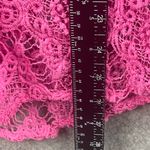 Free People FREE‎ PEOPLE Women’s Size Medium Until Sundown Shirt Cover-Up Boho Pink Crochet Photo 5