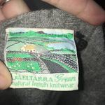 Gaeltarra Green natural Irish gray cable knit grandpa cardigan Gray Photo 2