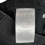 Everlane Womens The Original Straight Cheeky Jeans Stretch Coal Black 23 Crop Photo 14