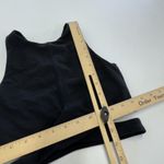 Athleta Sports Bra Womens XS Black High Neck Racerback Cutout Wrap Hem Crop Top Photo 4