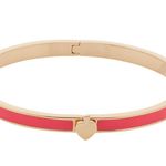 Kate Spade  New York Spade Bangles Thin Enamel Hinge Bangle Bracelet Bright Rose Photo 0