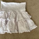 Aritzia Sunday best  boho coquette smocked mini ruffle skirt size small Photo 11