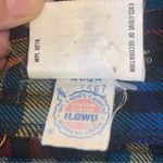 Vintage ILGWU Rainbow Drop Waist Wool Plaid Pleated Midi Skirt S/M Red Size M Photo 11