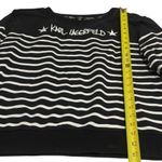 Karl Lagerfeld  Black and White Stripe Cotten Blend Pullover Comfy Size S Photo 11
