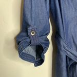 Gap  Dark Chambray Shirt Dress Popover Sz Medium 100% cotton Photo 6