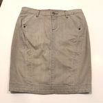 Earnest Sewn Light Gray Lizzie Slim Denim Pencil Skirt Size 29 Size M Photo 2