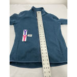 Womans Bass Small Blue Zip Up Long Sleeve Fleece Photo 6