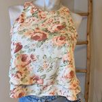 Guess  Floral Vintage Rose Garden Sleeveless Top XS Photo 0