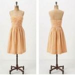 Anthropologie Vanessa Virginia strapless chain sweetheart summer dress size 2 Photo 1