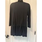 Joan Vass  3/4‎ Sleeve Black Tunic Raw Seams Size medium Photo 5