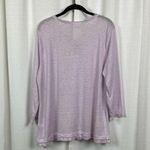 J.Jill  Love Linen Pale Orchid Linen Sweater Sz.L NWT Photo 6