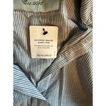 Tish Cox Peasant Tunic Blue White Striped Vneck Shirt Top Women’s Size XS Photo 7