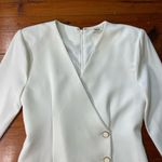Jason Wu White Blazer Faux Wrap Button Front Men’s Wear Mini Dress - Sz Medium Photo 10