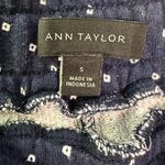 Ann Taylor  Navy Blue Polka Dot Printed Jogger Sweatpants Drawstring Waist Photo 2