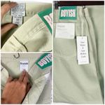 Boyish The Kirby High Rise Straight Jeans in El Cielo Green Crop Raw Hem 29 Photo 6