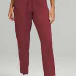 Lululemon Athletica Stretch High Rise Maroon/ burgundy Track Pants Photo 0