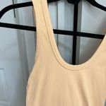 Abercrombie & Fitch Ribbed Bodysuit in Light Orange Photo 4