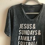 Live Love Gameday Tee V Neck Football Sunday Sz L Size L Photo 3