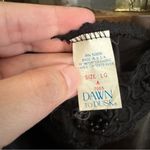 Vintage 80’s Union Made Black Satin & Lace Teddy Negligee Night Bodysuit Size L Photo 4