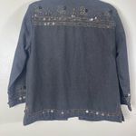 Coldwater Creek  small Denim Bead Sequin Jacket Photo 1