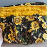 Sunflower Patterned Small Tote Purse With Pockets Yellow Photo 5