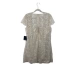 NWT Marina Taupe Lace‎ Metallic Shimmer Illusion A Photo 1