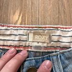 Roxy Blue Jean Shorts High-Waisted Vintage Style Photo 3