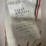 Frank & Eileen Asymmetrical Striped Midi Dress Small White Red Blue Patriotic Photo 5