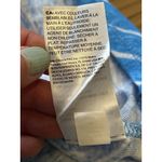 Chico's Linen Stripe V-Neck SS T-Shirt Womens 0 (S) Tropical Jade Beach Travel Photo 6