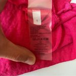 Majestic Filatures Women's Linen/Elastane Short Sleeve Crewneck Pink Tee Photo 3