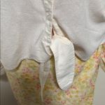 Sofia Vergara jeans linen blend woman long sleeve cream shirt size medium White Photo 2