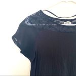 Ecote  lace upper blouse black XS asymmetrical hem Photo 1