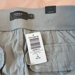 Torrid Crop Pull-On Skinny Stretch Poplin Mid-Rise Pant Gray Harbor Mist Size 1X Photo 9