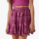 Free People  Serenity Mini Skort NEW WITH TAGS; dreamy mulberry; size Large Photo 0