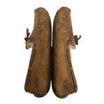 UGG  Australia Dakota Suede Fur Lined Slip On Moccasins Loafers Chestnut Womens 8 Photo 4