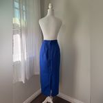 Vintage ‘90s Royal Blue Pencil Maxi Skirt w/ Back Slit Size M Photo 5
