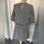 River Island  Black & White Tweed Style‎ Textured Dress With Fringe Photo 3