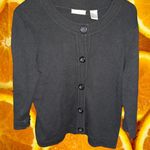 Preswick & Moore  Black Button Up Cardigan Size‎ Medium Photo 0
