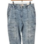 SO NWT  Low Rise Carpenter‎ Utility Jeans Size 15 Light Wash Wide Leg Y2K Style Photo 3