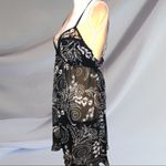Apt. 9  semi sheer black nighty w/ white design Photo 5