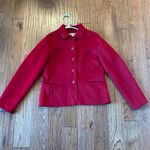 Pendleton  100% Merino Wool red blazer jacket small Photo 6
