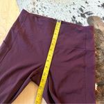 Lululemon  Burgundy Pace Rival High-Rise Crop 22" Athletic Leggings Size 6‎ Photo 6