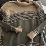 Dress Barn  Beige and Gray Turtleneck Sweater Photo 4